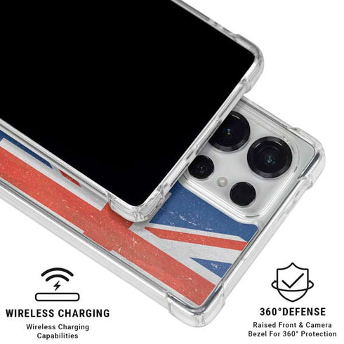 Australia Flag Distressed Galaxy S25 Ultra Clear Case